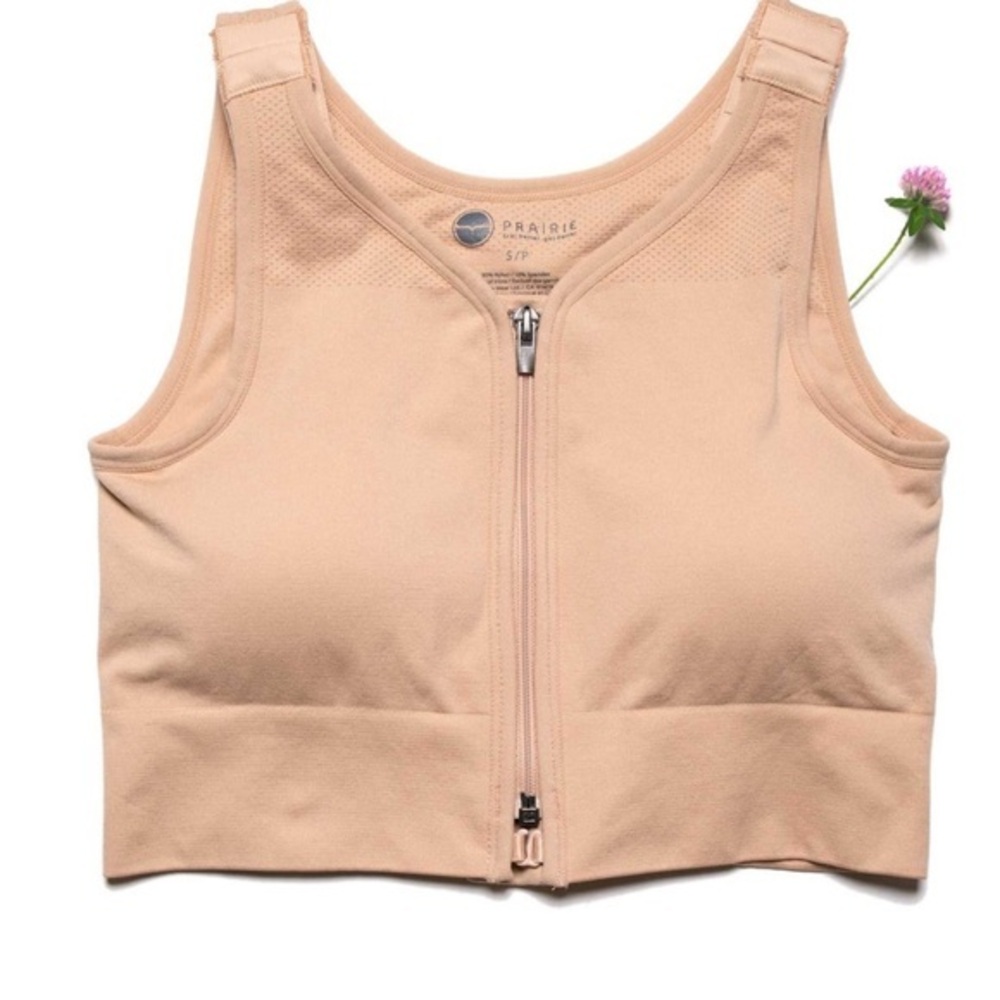 The Prairie Wear HuggerPrima Compression Bra with extender 2xl post surgical